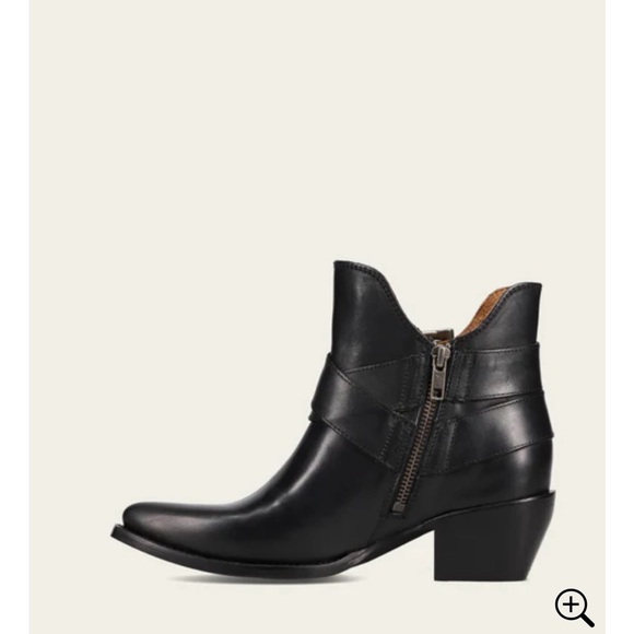 Frye Black Leather Ankle Booties - Picture 3 of 4